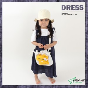 Đầm Hai Dây Bé Gái Họa Tiết Caro